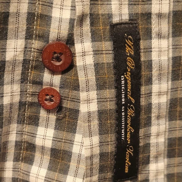 Men's Large Barbour Plaid Sports Shirt - Picture 4 of 6